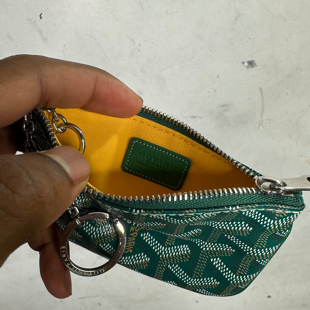 Goyard Green Coin Pouch