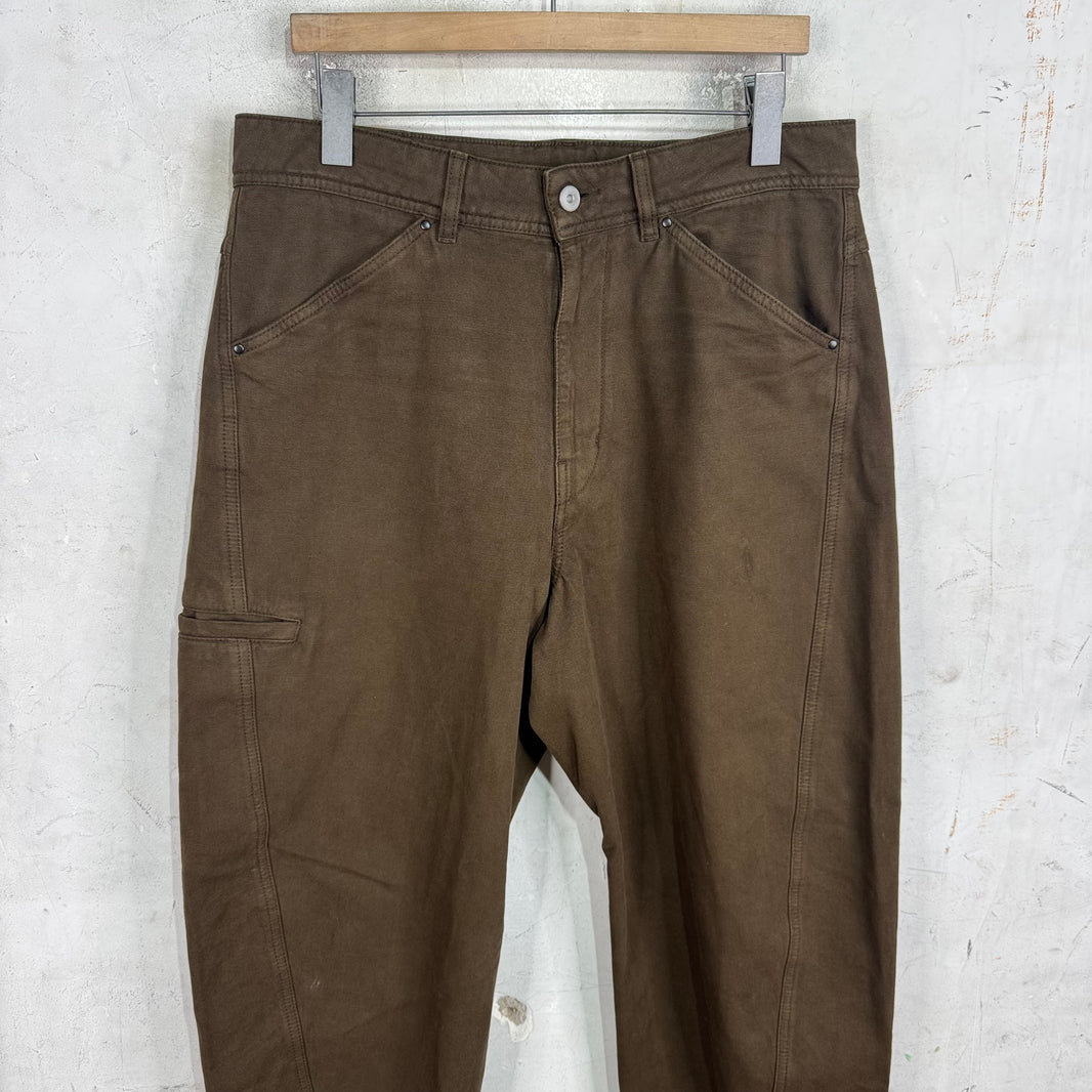 Lemaire Brown Wide Jeans