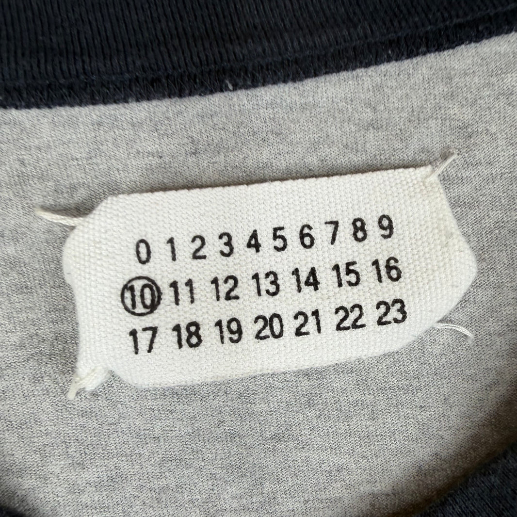 Margiela Navy/Gray Baseball Raglan T-Shirt