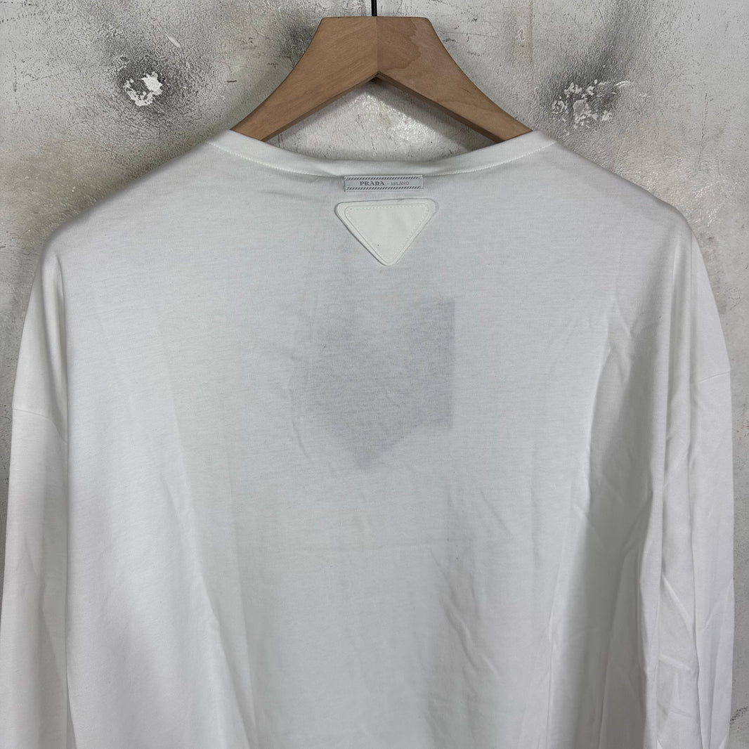 Prada Applique Patch L/S T-Shirt DS