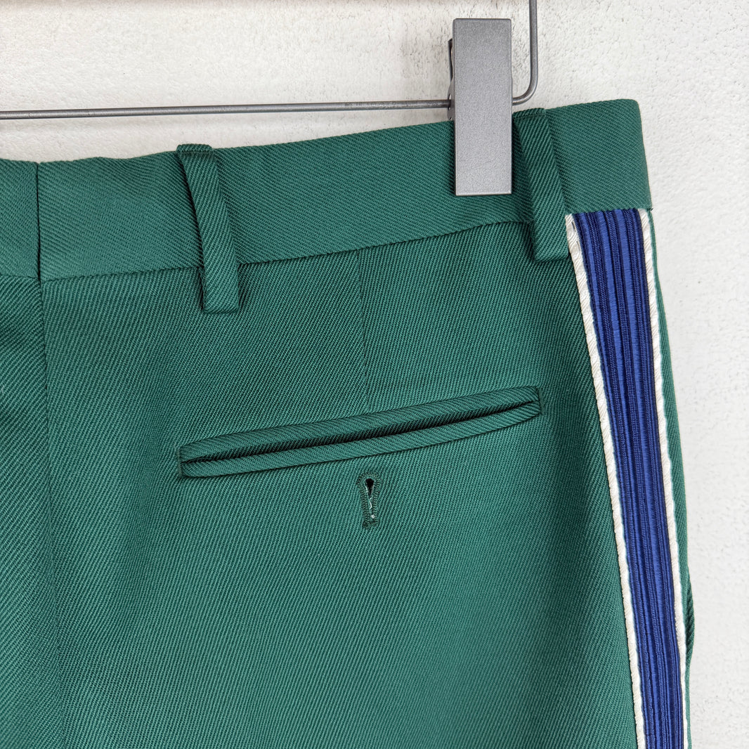 Calvin Klein 205W39NYC Green Blue Striped Trousers