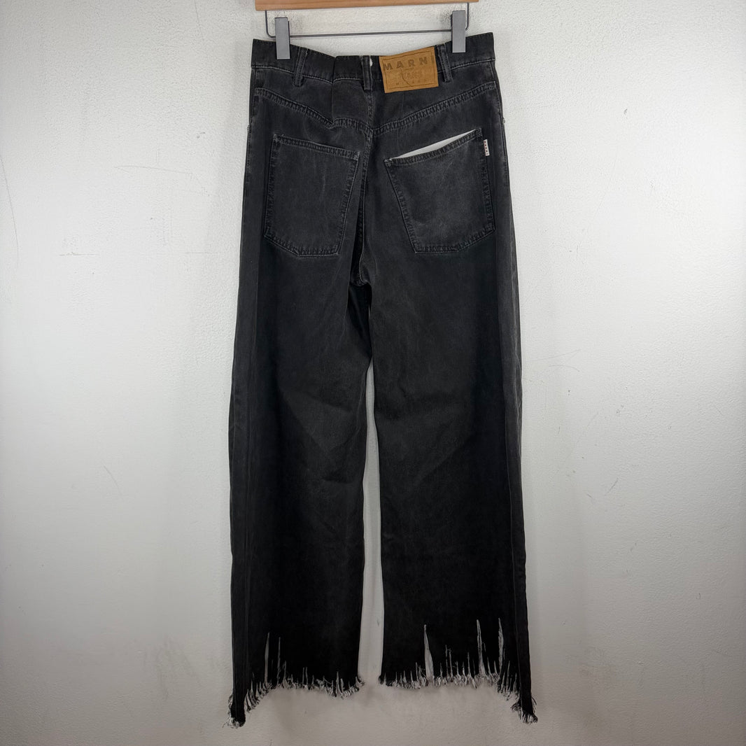 Marni Baggy Distressed Bottoms Jeans
