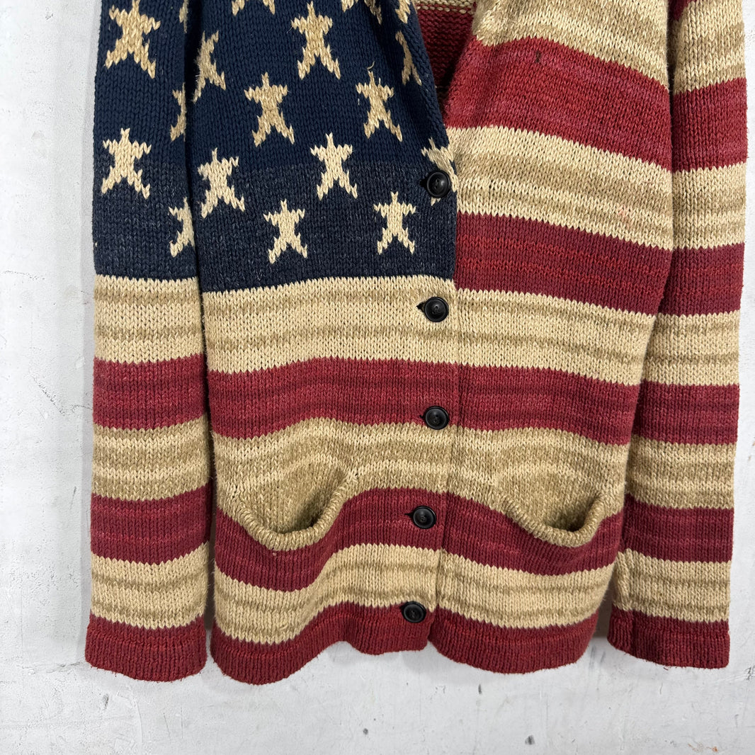 Ralph Lauren Denim & Supply American Flag Shawl Cardigan