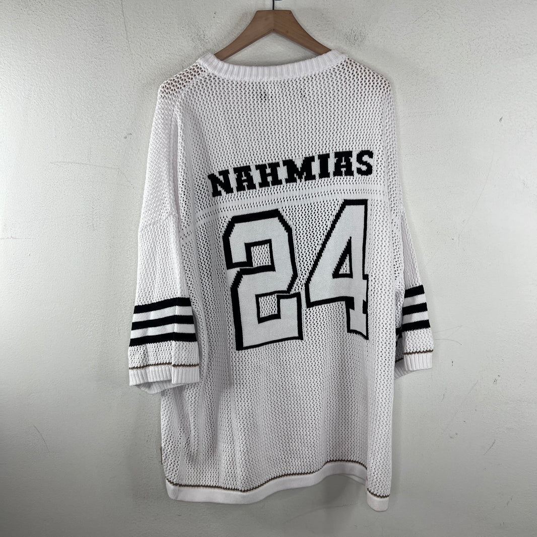 Nahmias White Knit Jersey