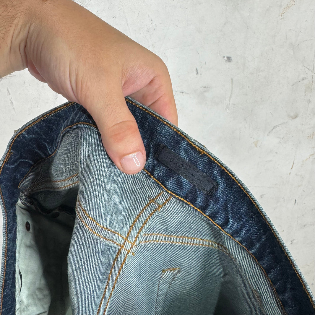 Prada Medium Wash Plaqued Jeans