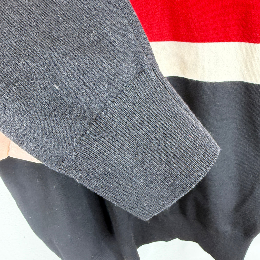 Givenchy Star Patched Striped Crewneck