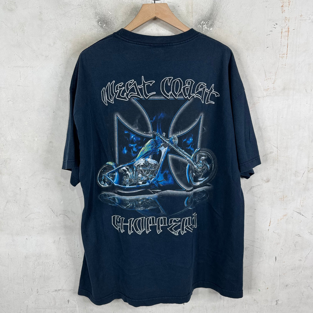 Vintage WCC Navy Skull Cross T-Shirt