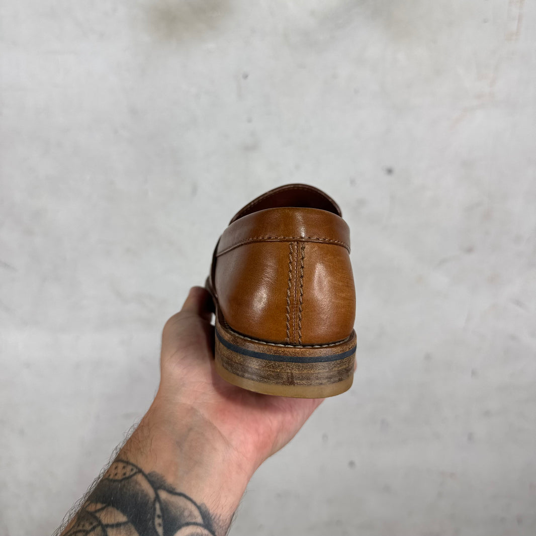 Louis Vuitton Brown Leather Penny Loafers