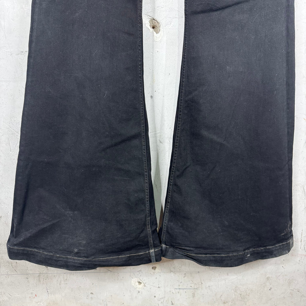 DRKSHDW Waxed Bolan Bootcut Jeans