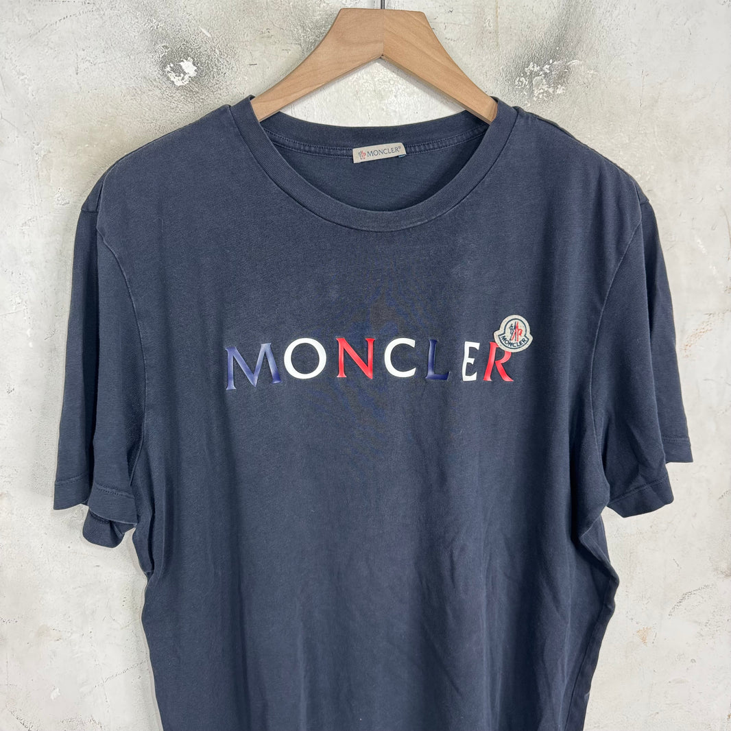 Moncler Navy Logo T-Shirt