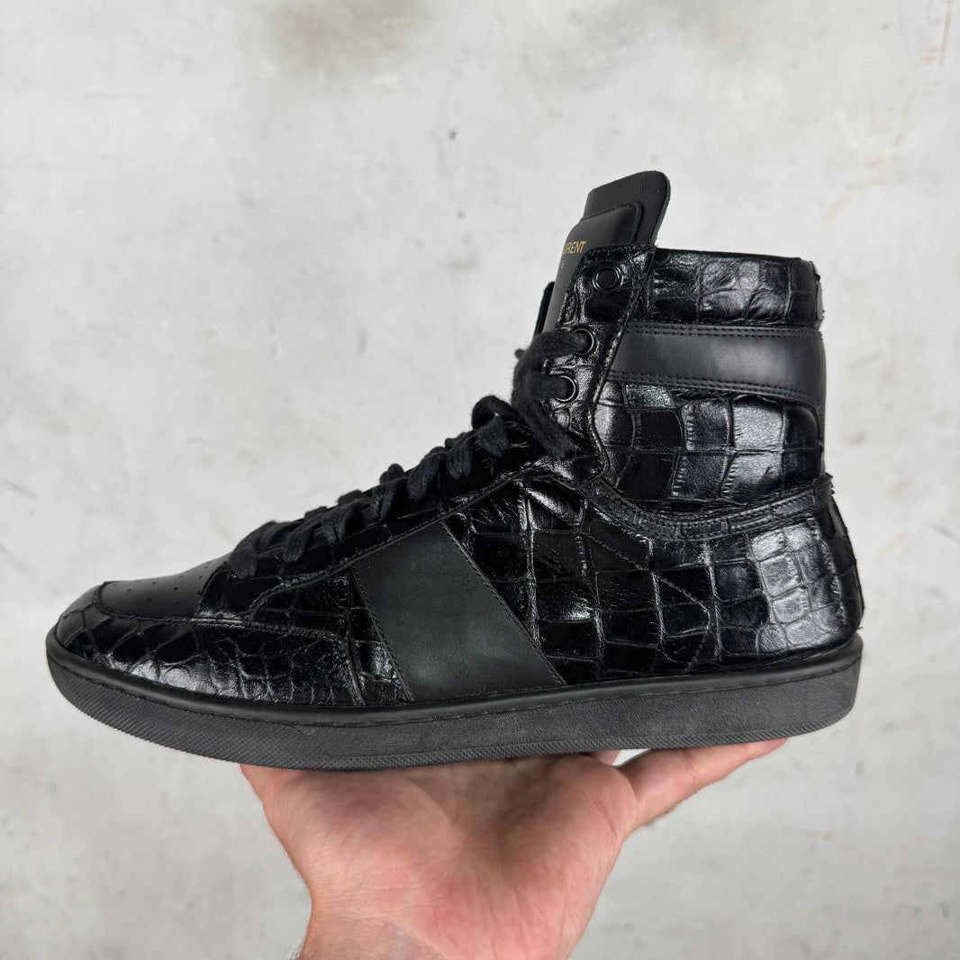 Saint Laurent Faux Croc SL/10H Sneakers