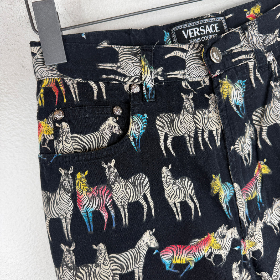 Versace AOP Zebra Jeans