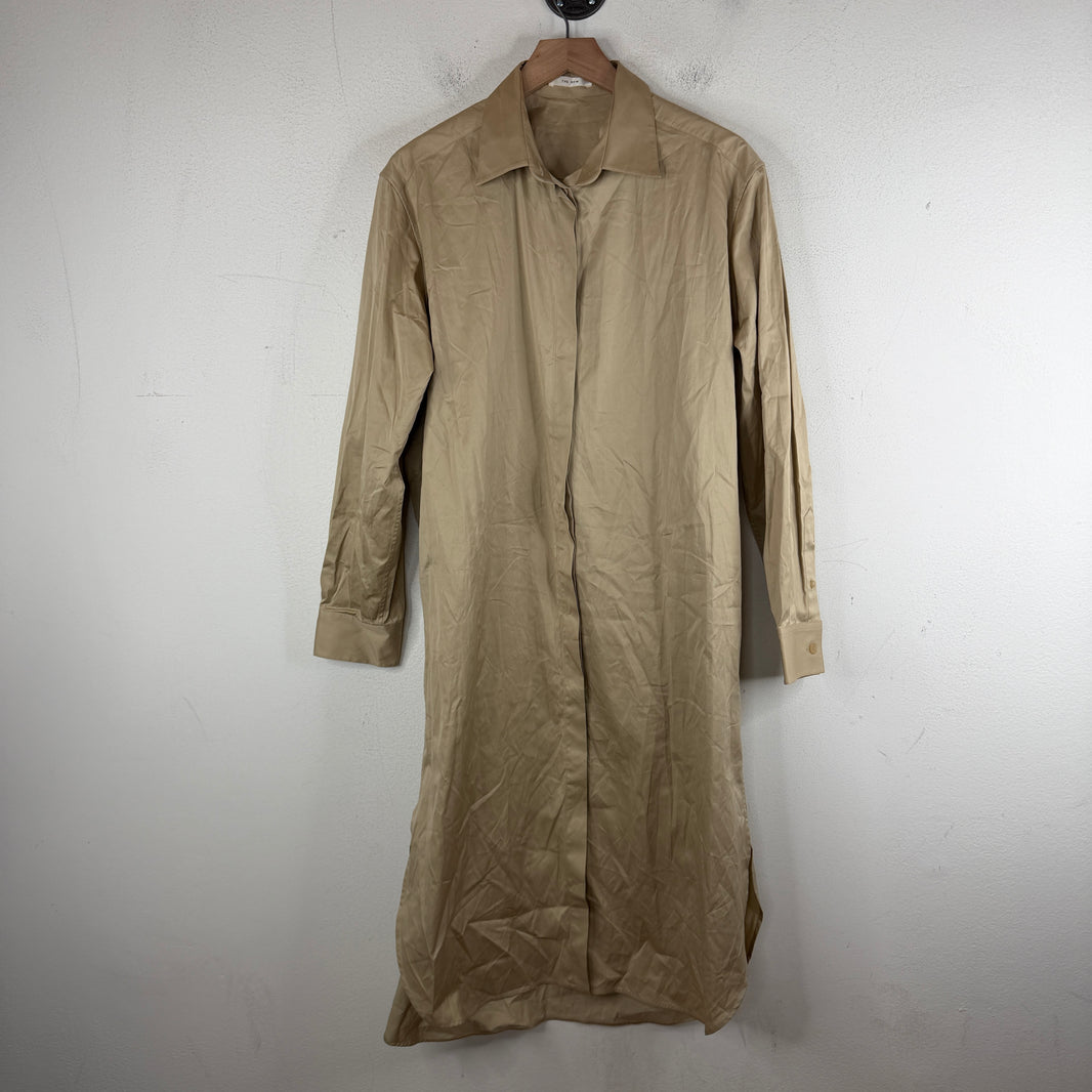 The Row Beige Long Shirt