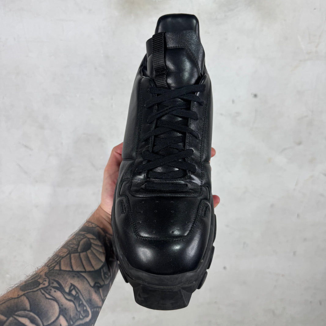 Rick Owens Tonal Black Maximal Tractor Shoes