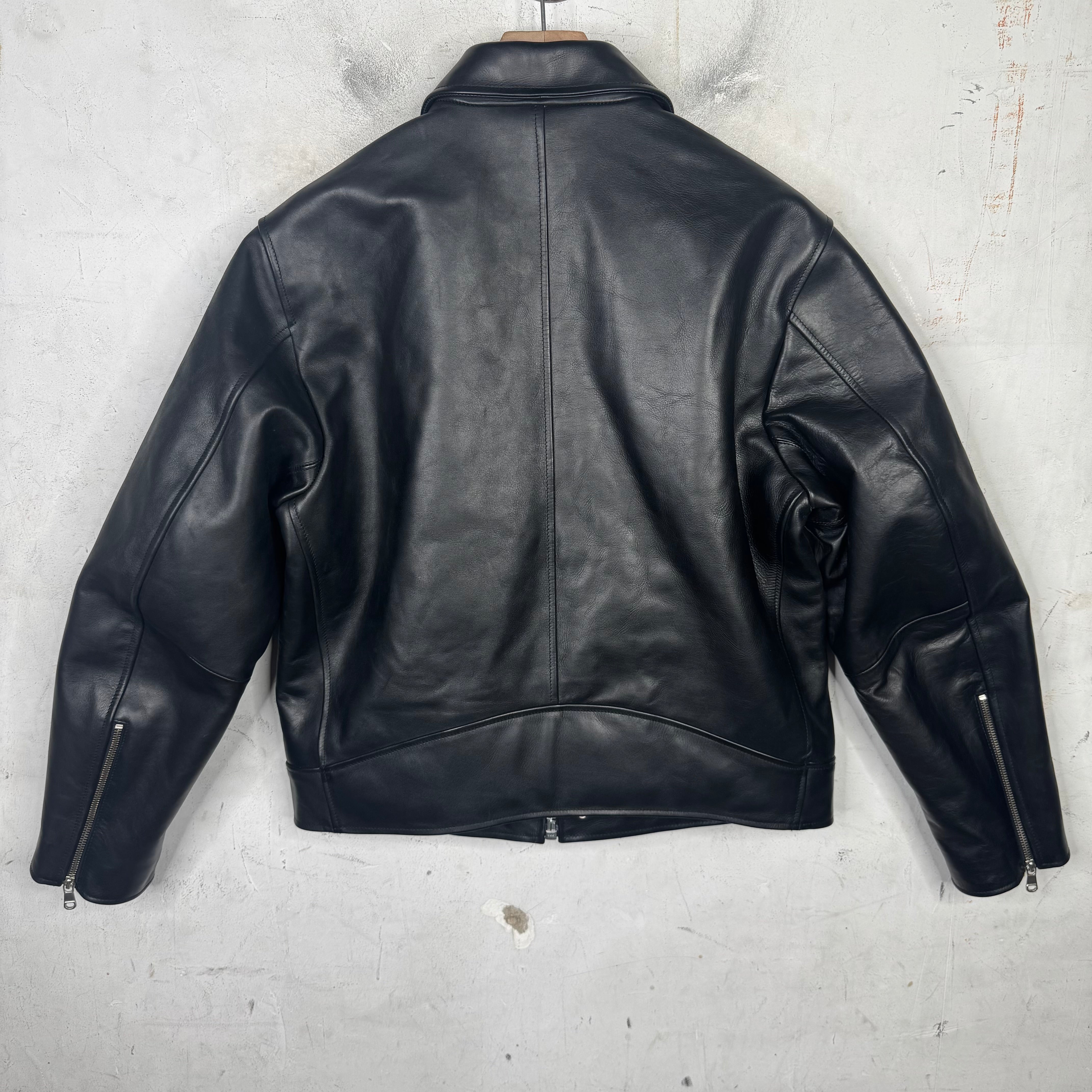 Stussy Black Leather Jacket – www.Lukes.store