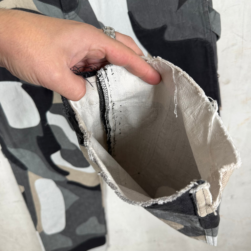 Louis Vuitton Kid Super Paneled Camo Monogram Jeans