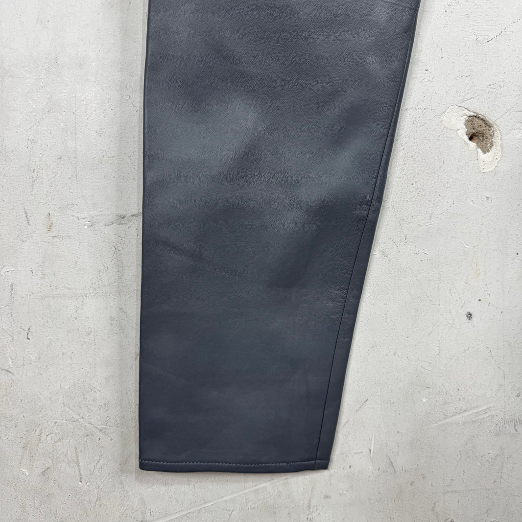 Supreme Grey Leather Pants