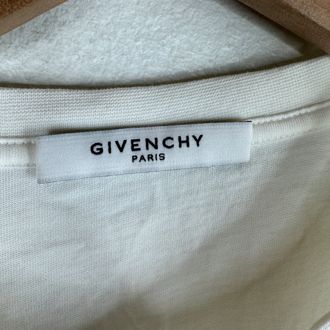 Givenchy Floral Skull White T-Shirt