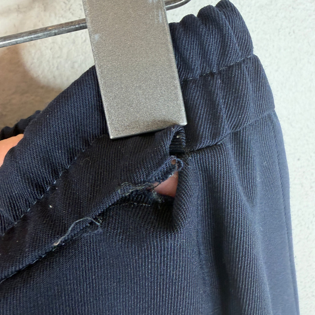Dries Van Noten Navy Poly Jogger Pants
