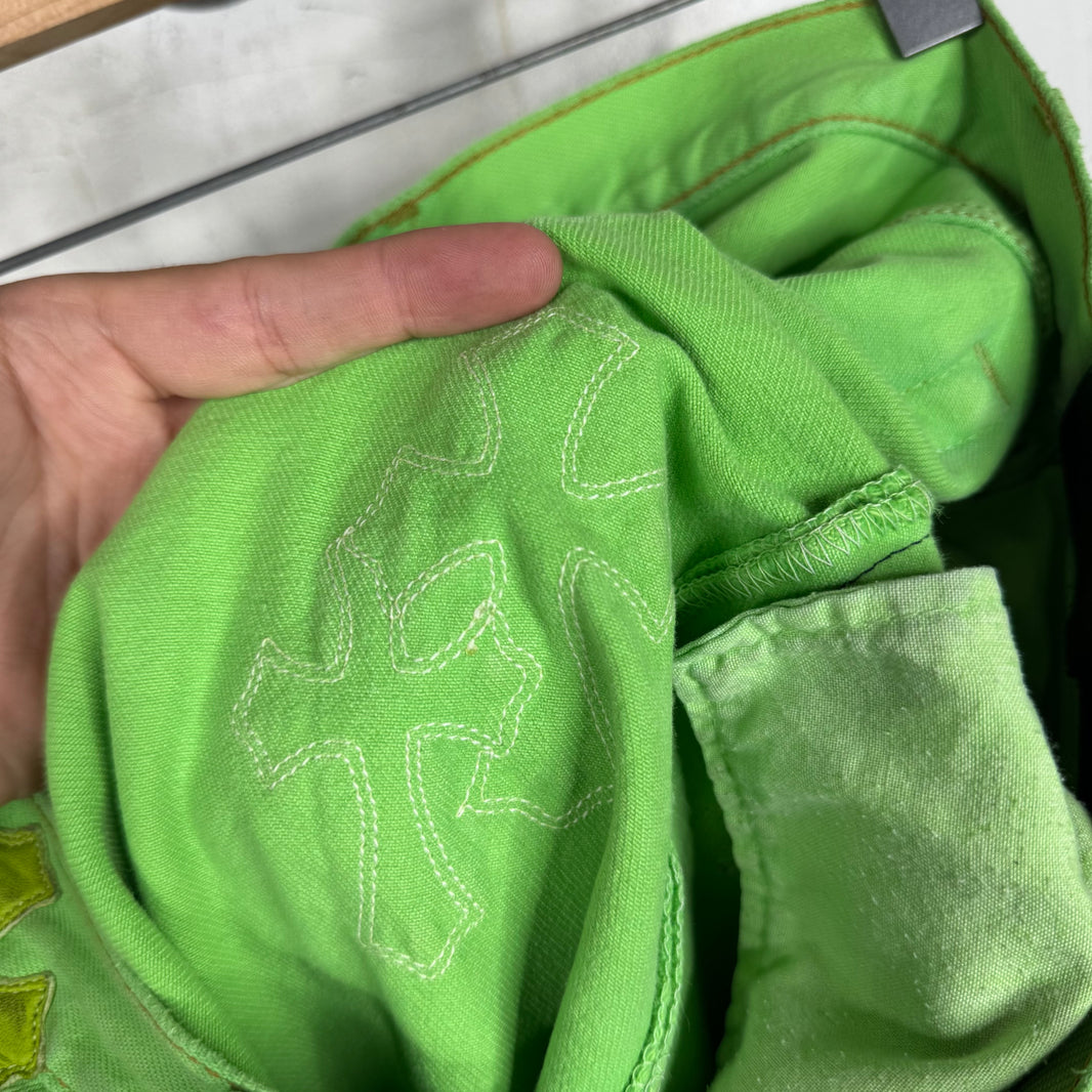 Chrome Hearts Levis Green Patch 501 Jeans