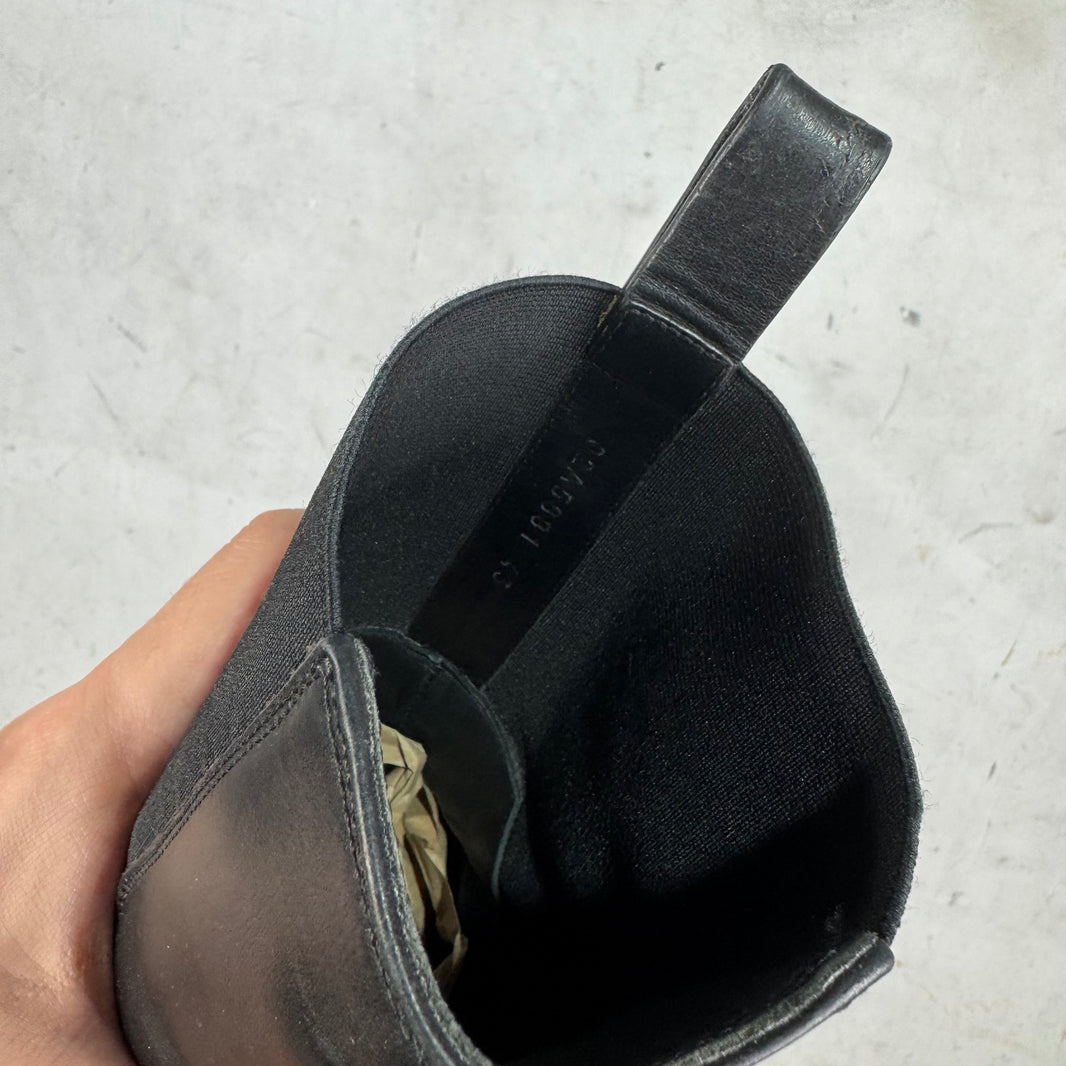 Rick Owens Leather Bozo Beatle Boots