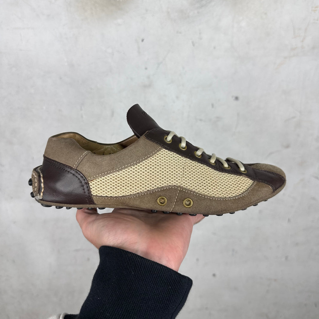 Prada Suede Mesh Car Shoes