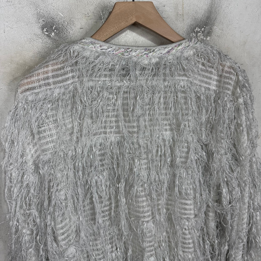 Chanel 18' Tweed Fringed Sweater