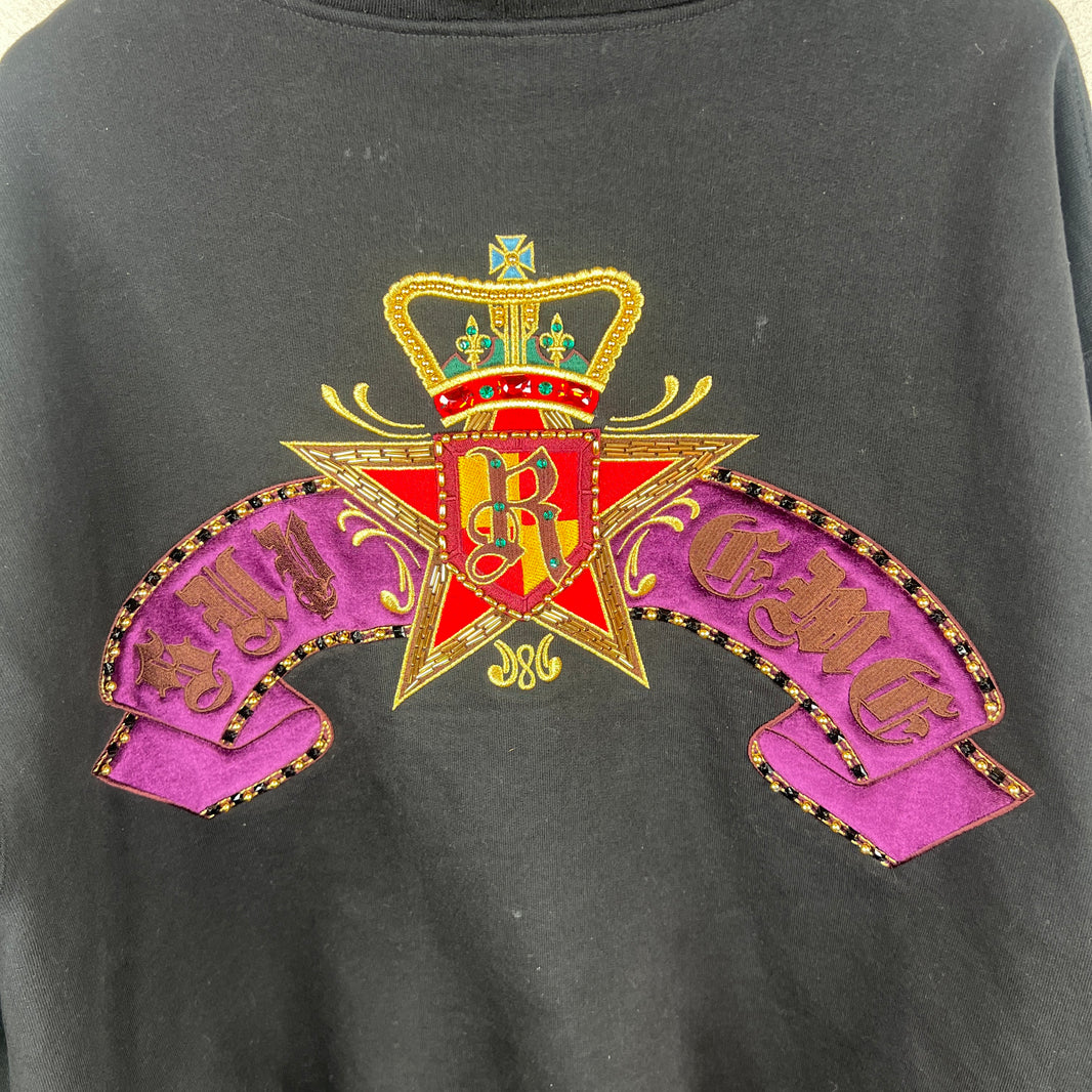 Supreme Crest Studded Zip Up Hoodie