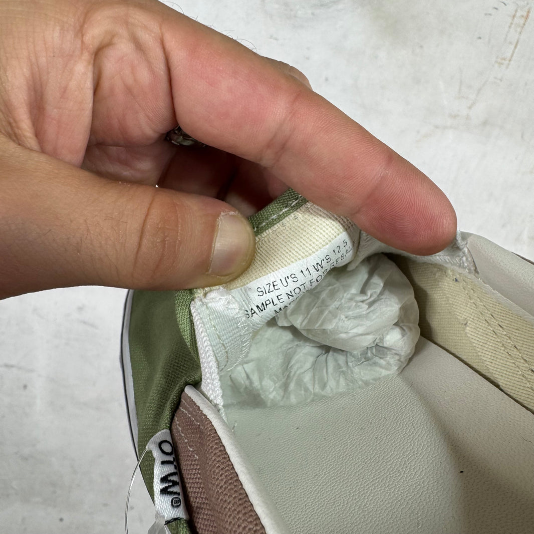 Vans X Engineered Garments Green/Brown Sample Classic Slip On