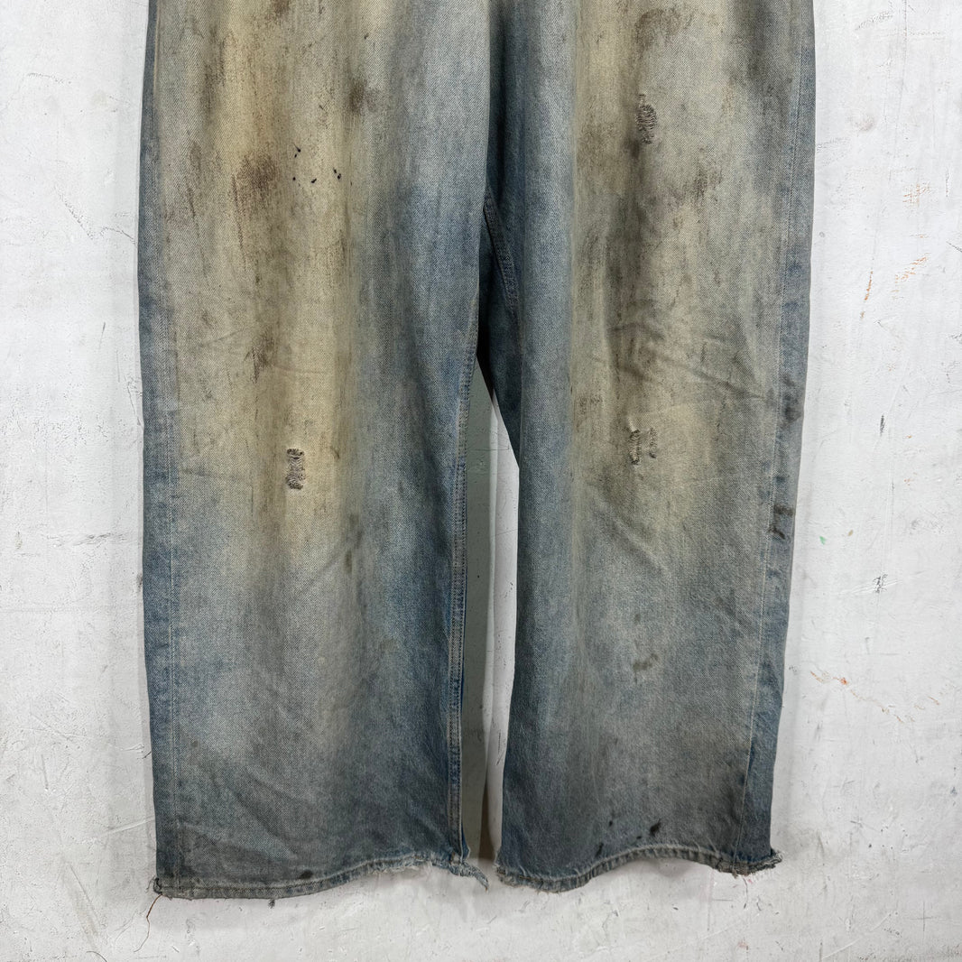 Acne Studios Penicillin Distressed Baggy Jeans