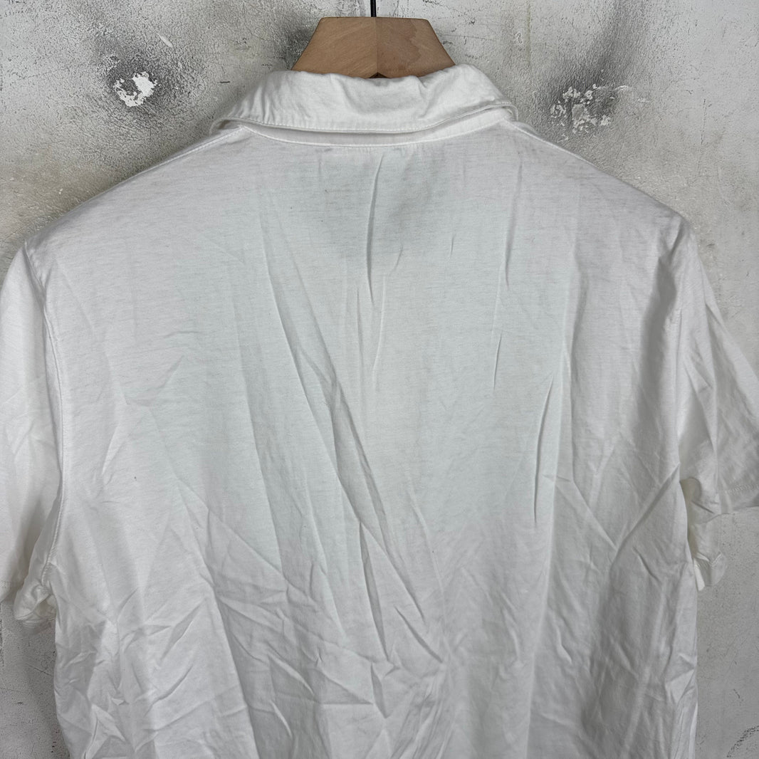 Prada White Polo Shirt