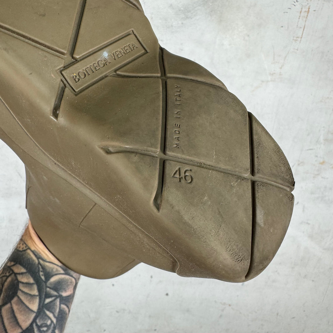 Bottega Veneta Brown Rubber Puddle Boots