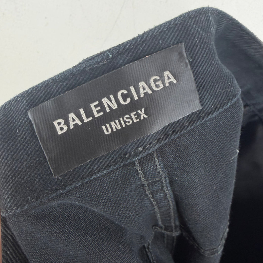 Balenciaga Straight Leg Black Jeans