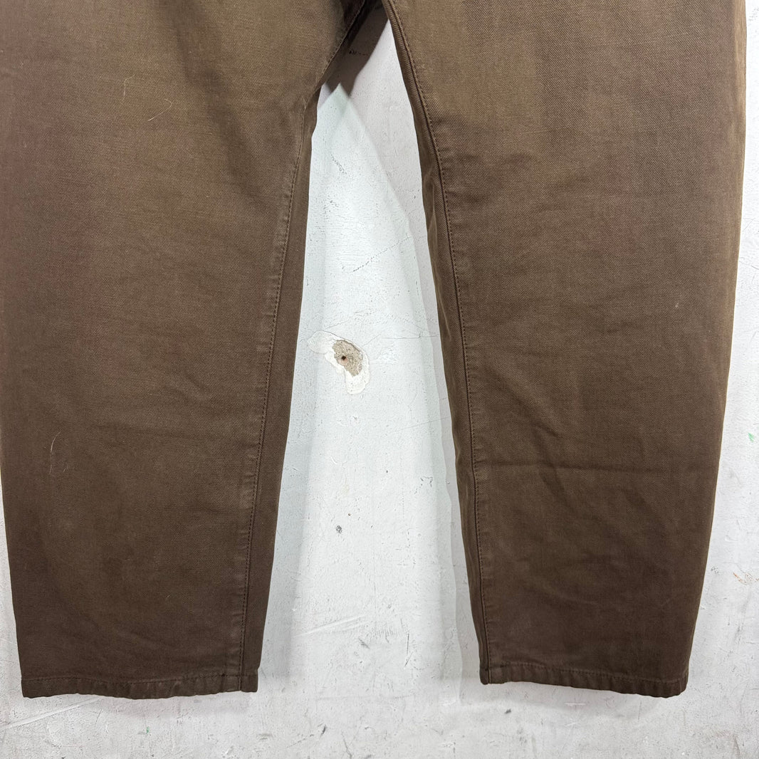 Lemaire Brown Wide Jeans