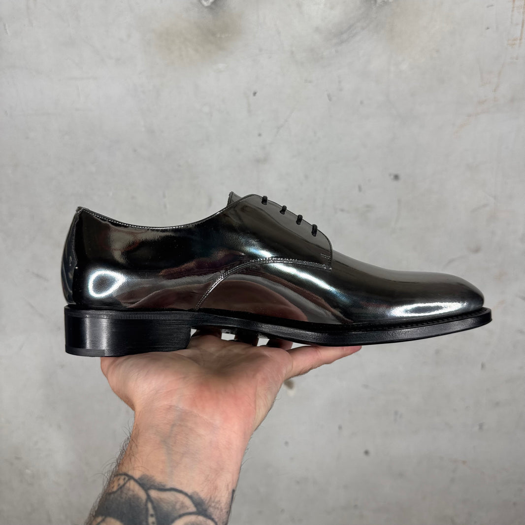 Saint Laurent Foil Metallic Derbys