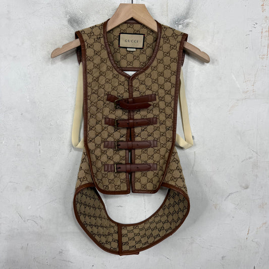 Gucci Canvas Monogram Fastening Vest