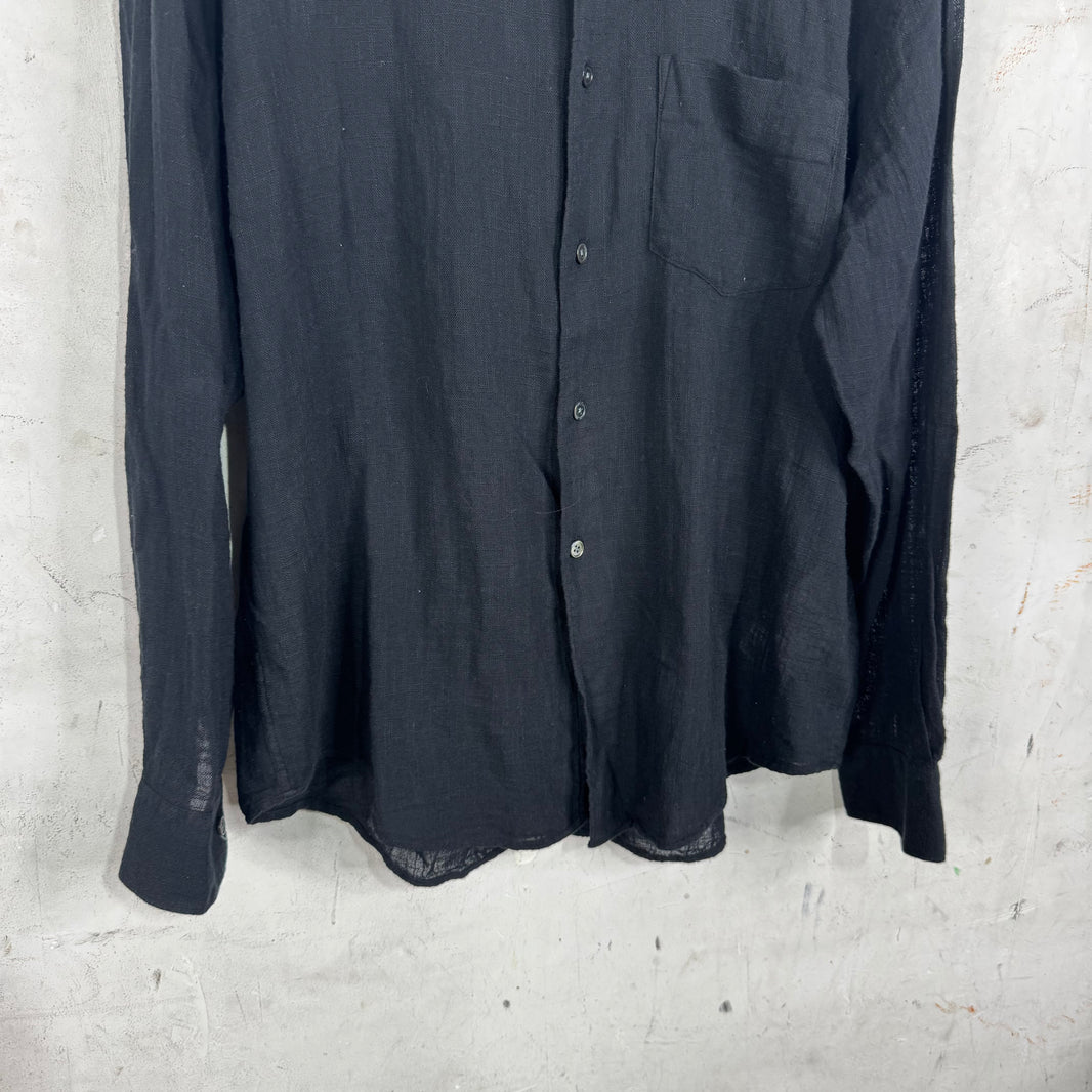 Our Legacy Black Linen Coco Shirt