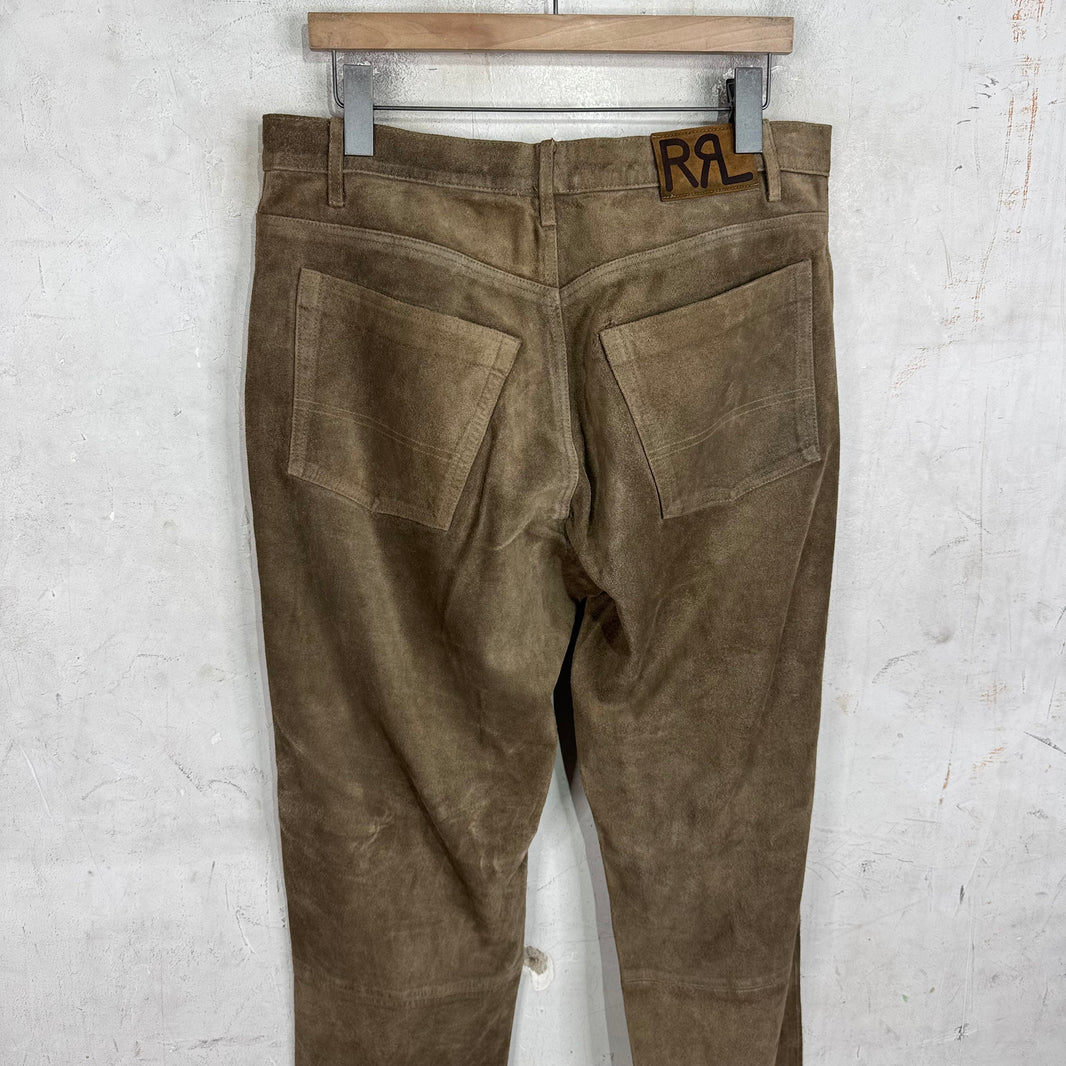 RRL Suede Western Pants