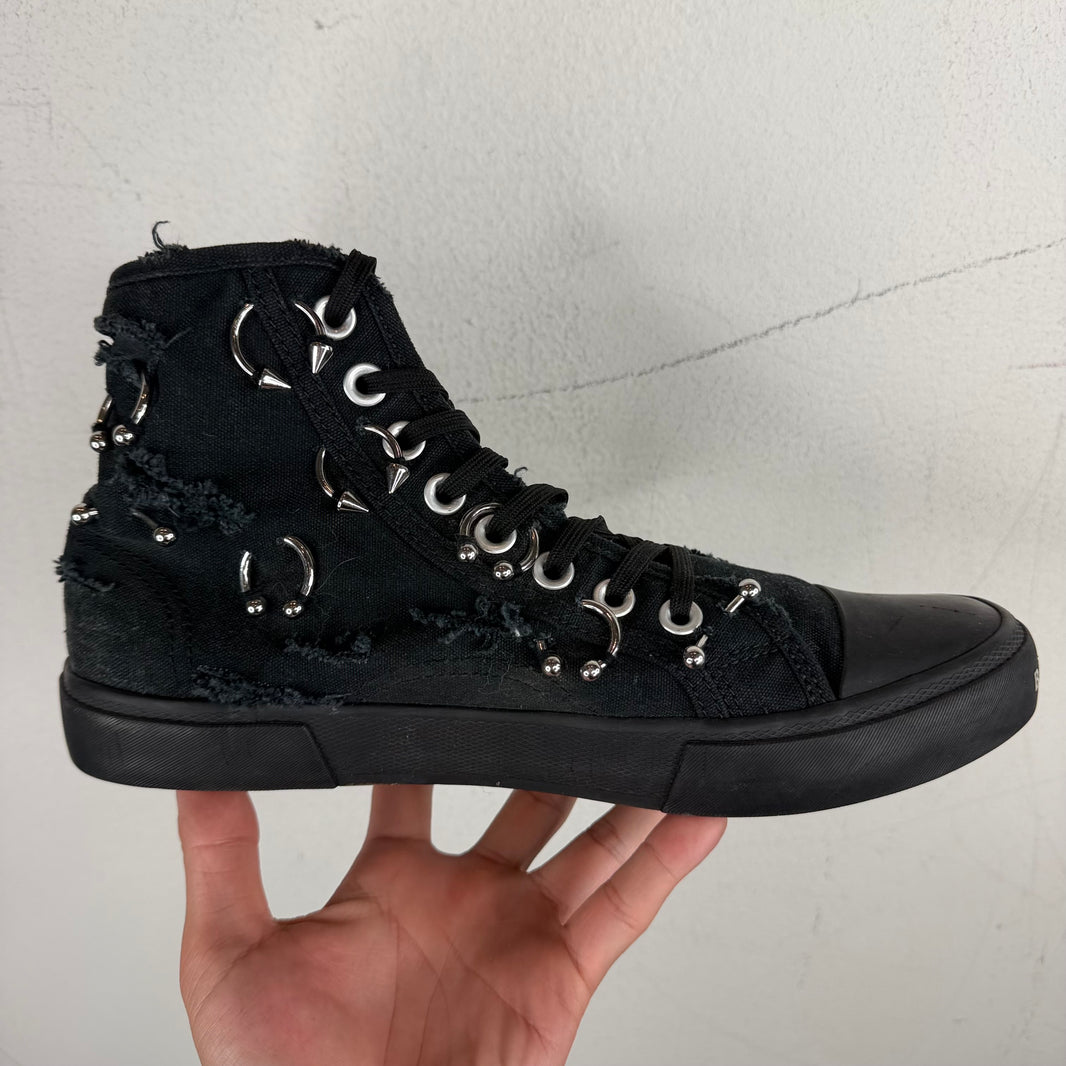 Balenciaga Pierced Paris High Top Sneakers