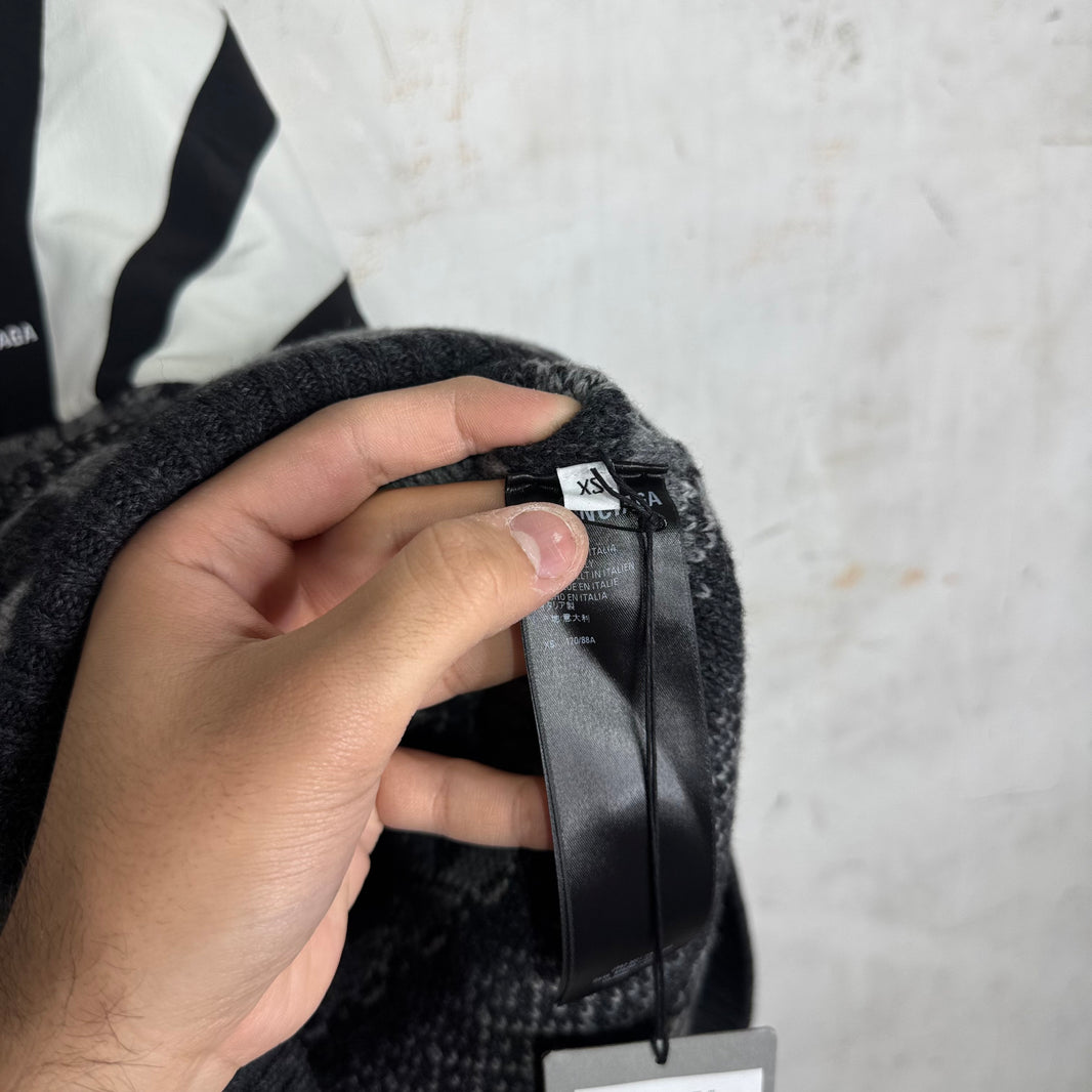 Balenciaga 1/4 Zip Hybrid Sweater Jacket