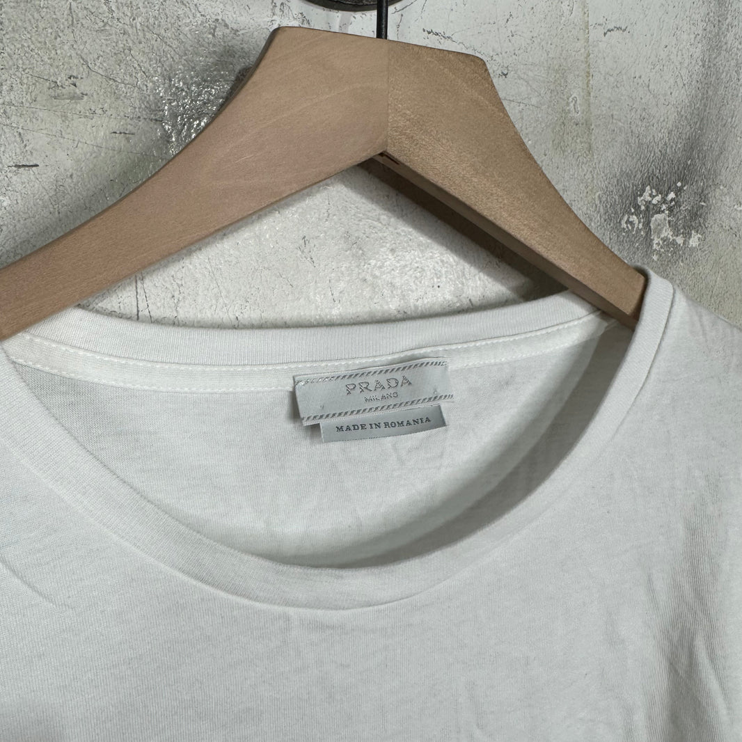 Prada Stencil Embroidered Logo T-Shirt