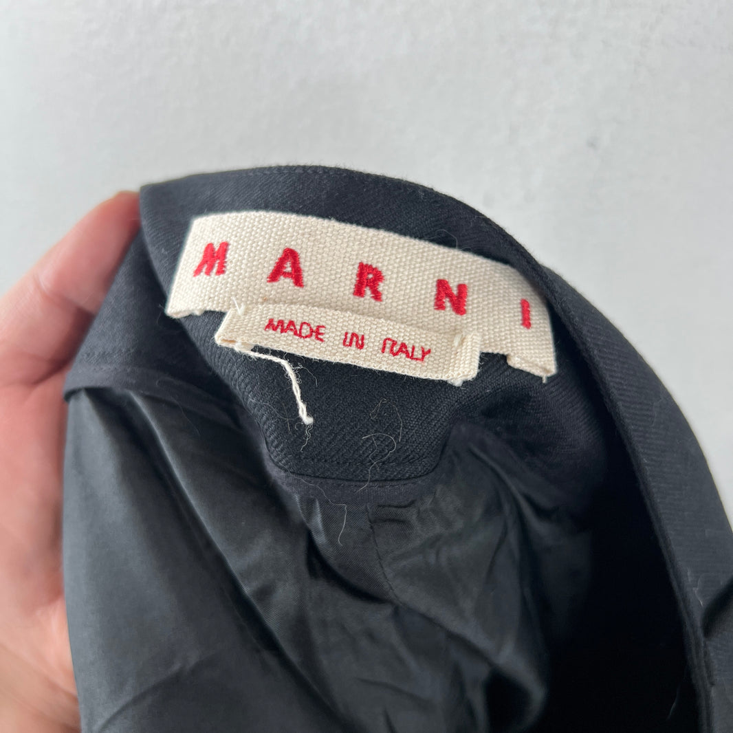 Marni Black Pleated Trousers