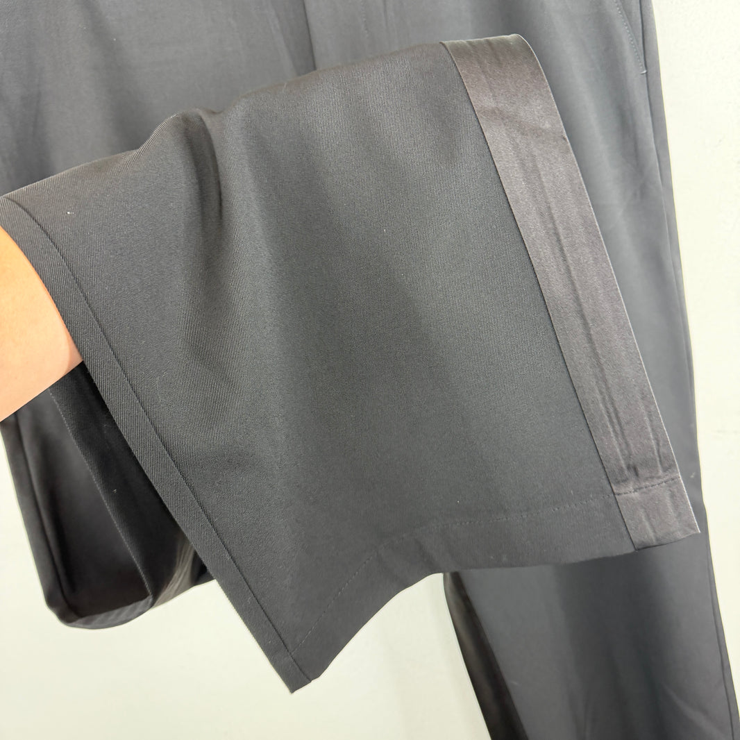 Prada Triangle Badge Inner Satin Baggy Trousers