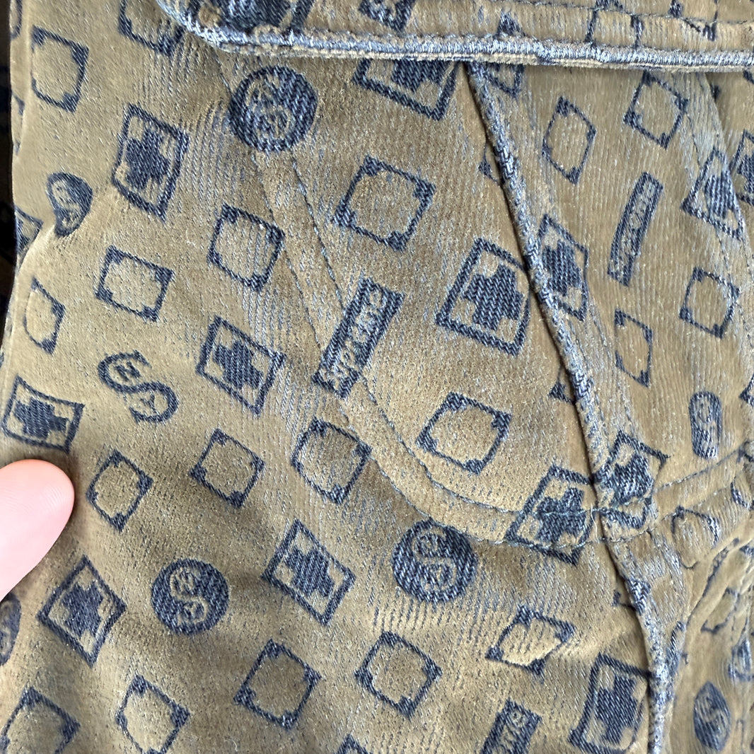 Supreme Monogram Velvet Trucker Jacket