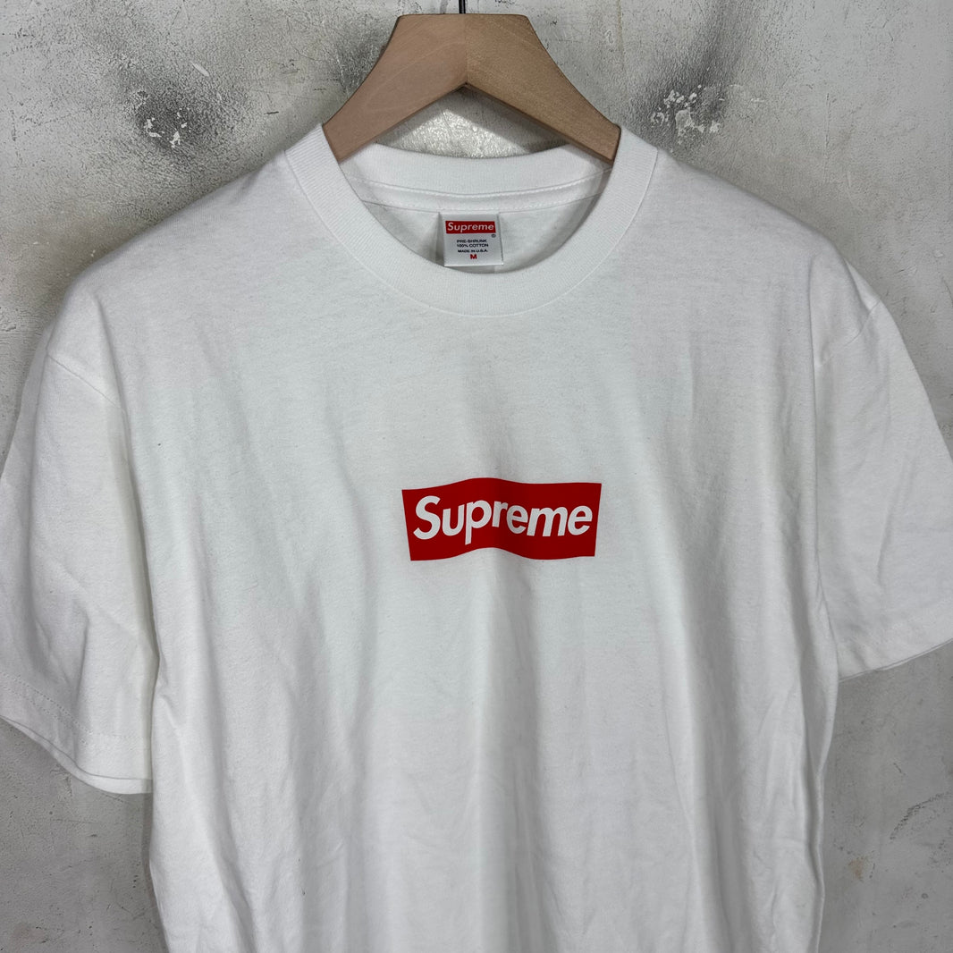 Supreme White/Red Box Logo T-Shirt