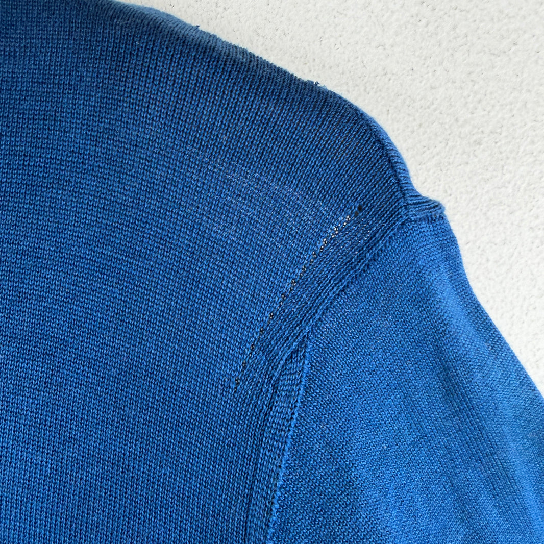 Raf Simons Blue Back Zip Detail Longsleeve T-Shirt