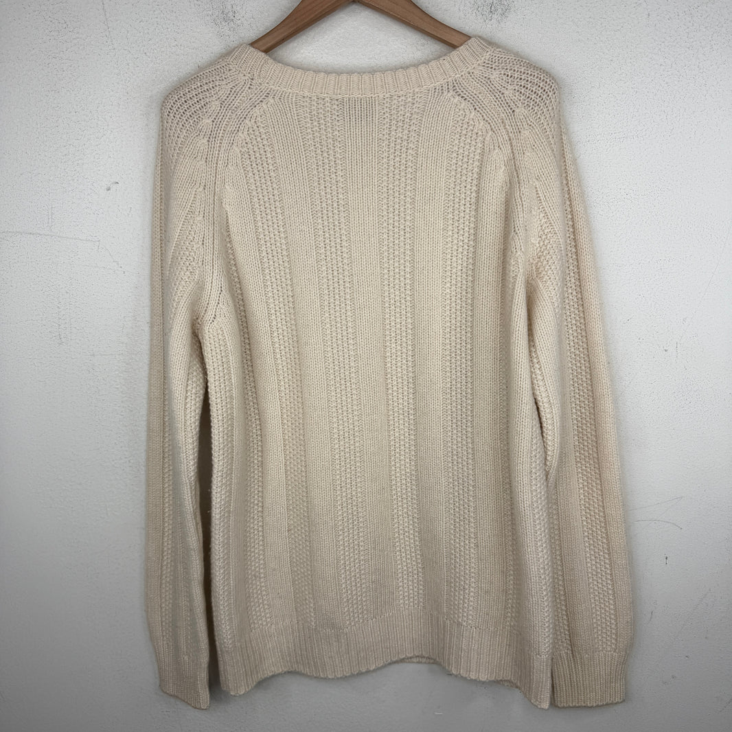 Hermes Beige Cashmere Knit Sweater