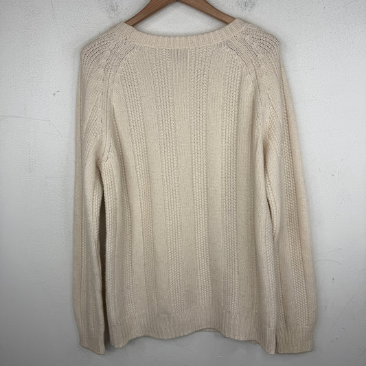 Hermes Beige Cashmere Knit Sweater