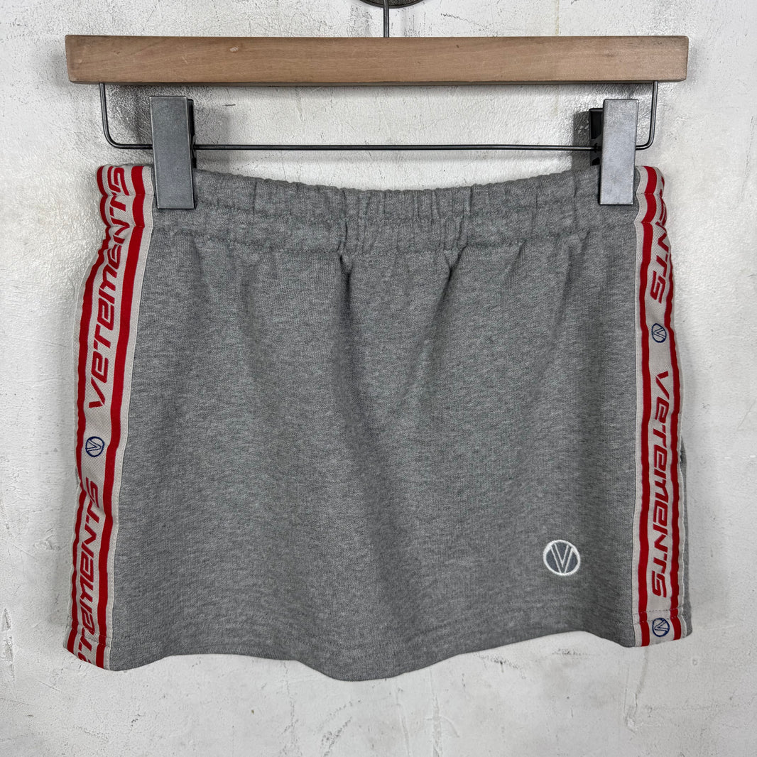 Vetements Side Logo Mini Skirt
