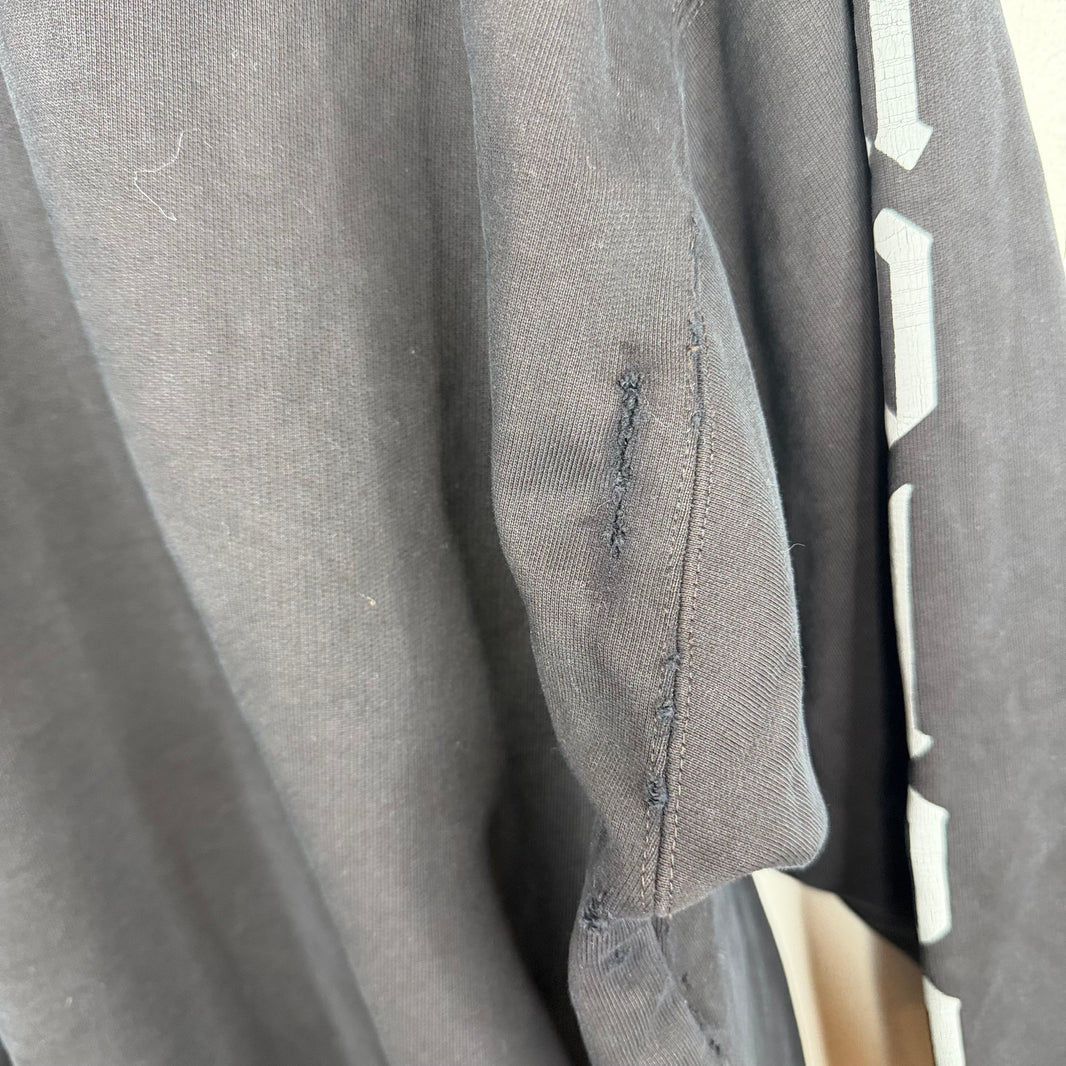Balenciaga No Logo Black Hoodie